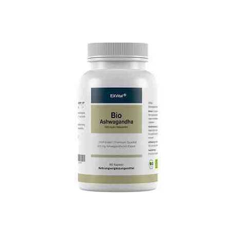 Ashwagandha Bio 600 mg EXVital 180 cápsulas