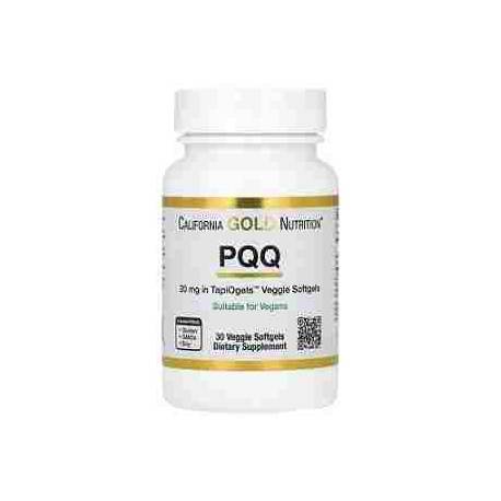 PQQ 20 mg California Gold Nutrition 30 cápsulas