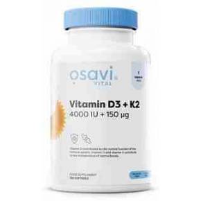 Vitamina D3+K2 4000 UI + 150 mcg Osavi 120 cápsulas