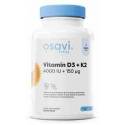 Vitamina D3+K2 4000 UI + 150 mcg Osavi 120 cápsulas